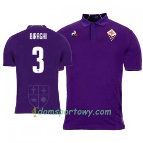 Koszulka ACF Fiorentina Cristiano Biraghi 3 Domowe Koszulki Piłkarskie 2018-2019 Krótki Rękaw
